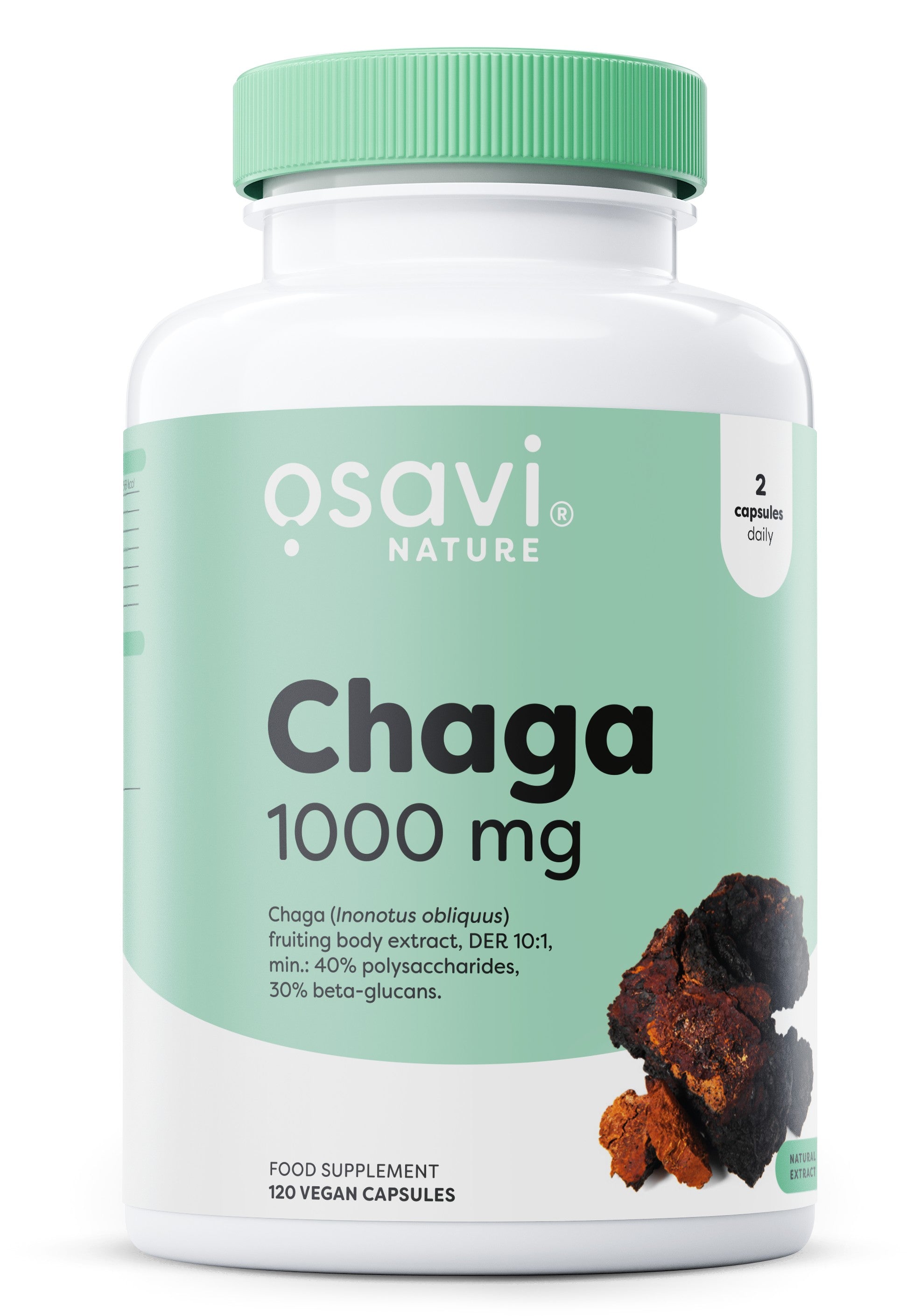 Osavi Chaga, 1000mg 120 vegan caps- Lillys Pharmacy and Health Store