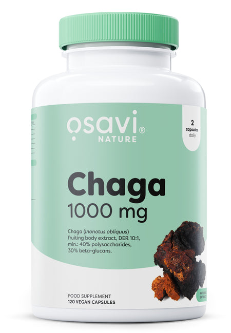 Osavi Chaga, 1000mg 120 vegan caps- Lillys Pharmacy and Health Store