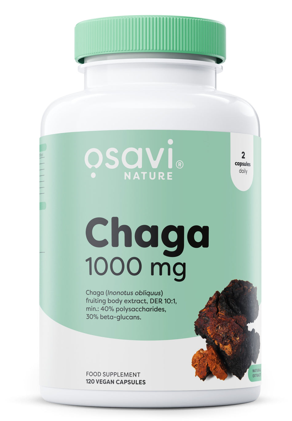 Osavi Chaga, 1000mg 120 vegan caps- Lillys Pharmacy and Health Store