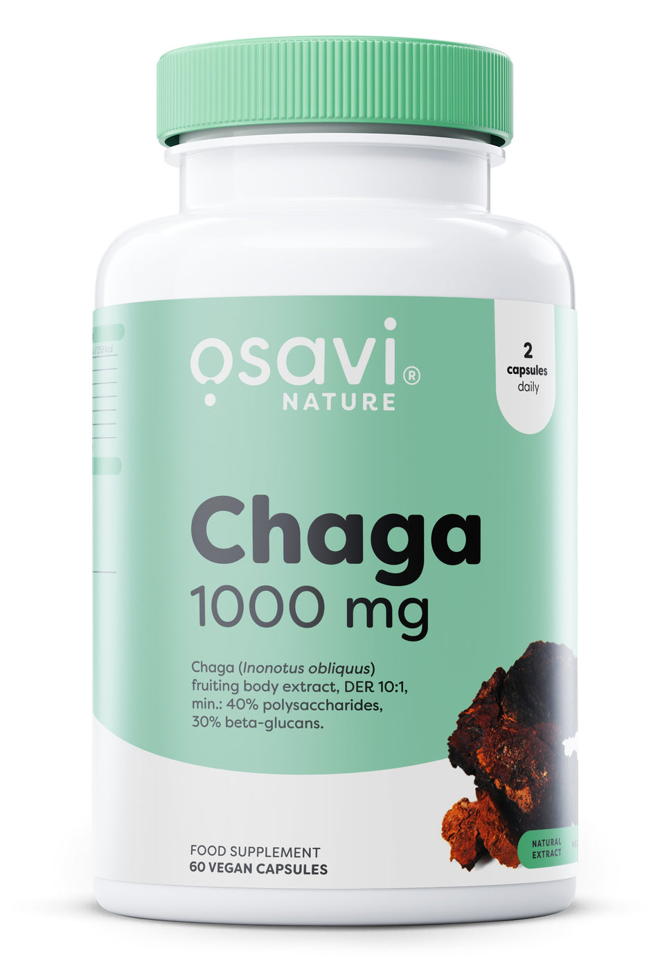 Osavi Chaga, 1000mg 60 vegan caps- Lillys Pharmacy and Health Store