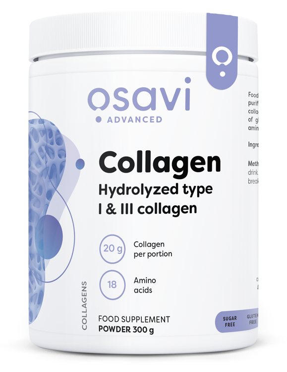 Osavi Collagen Hydrolysed Type I & III, Unflavoured 300g- Lillys Pharmacy and Health Store
