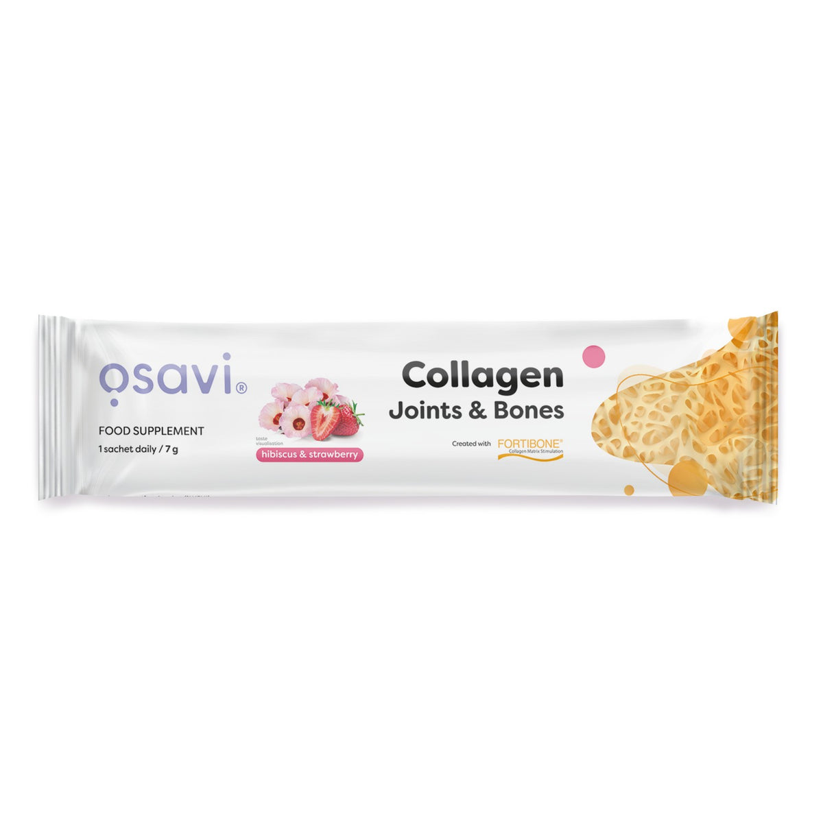 Osavi Collagen Joints & Bones, Hibiscus & Strawberry - 7g (1 serving) - Lilly’s Pharmacy & Health Store