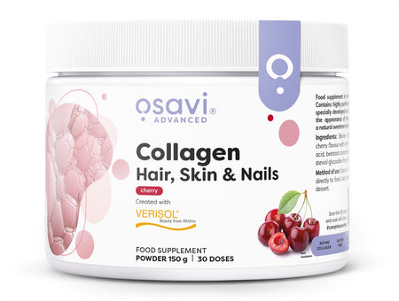 Osavi Collagen Peptides (Hair Skin & Nails), Cherry 150g- Lillys Pharmacy and Health Store