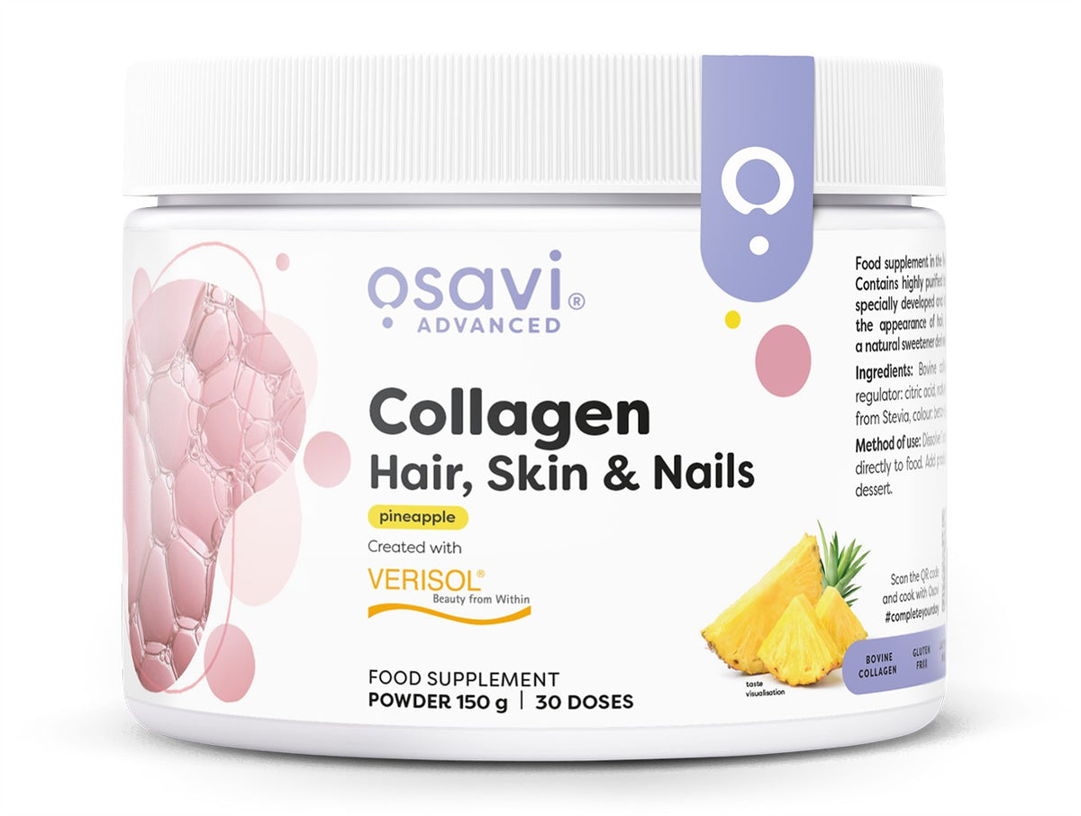 Osavi Collagen Peptides (Hair Skin & Nails), Pineapple 150g- Lillys Pharmacy and Health Store