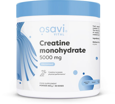 Osavi Creatine Monohydrate, 5000mg - 300g - Lilly’s Pharmacy & Health Store