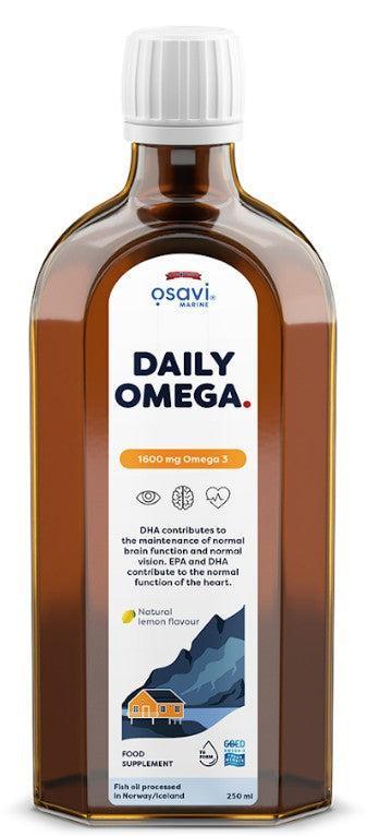 Osavi Daily Omega, 1600mg Omega 3 (Natural Lemon) 250 ml- Lillys Pharmacy and Health Store