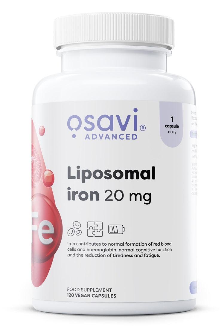 Osavi Liposomal Iron, 20mg 120 vegan caps- Lillys Pharmacy and Health Store