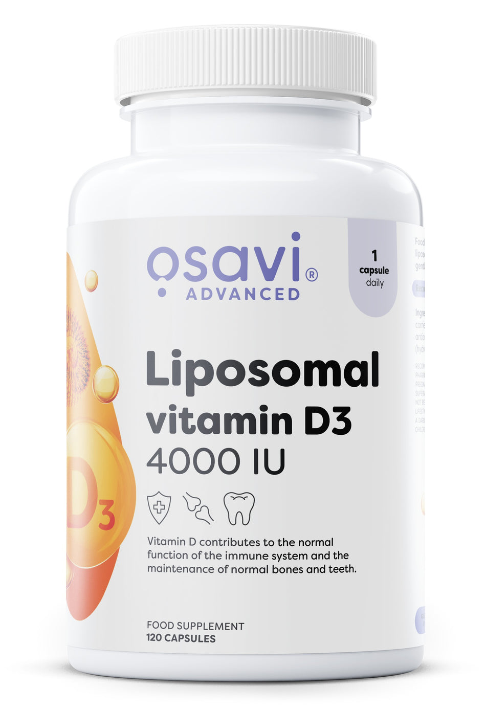 Osavi Liposomal Vitamin D3, 4000 IU 120 caps- Lillys Pharmacy and Health Store