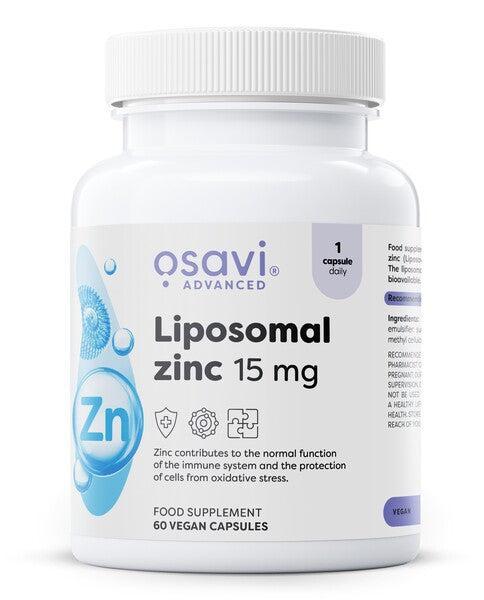 Osavi Liposomal Zinc, 15mg 60 vegan caps- Lillys Pharmacy and Health Store