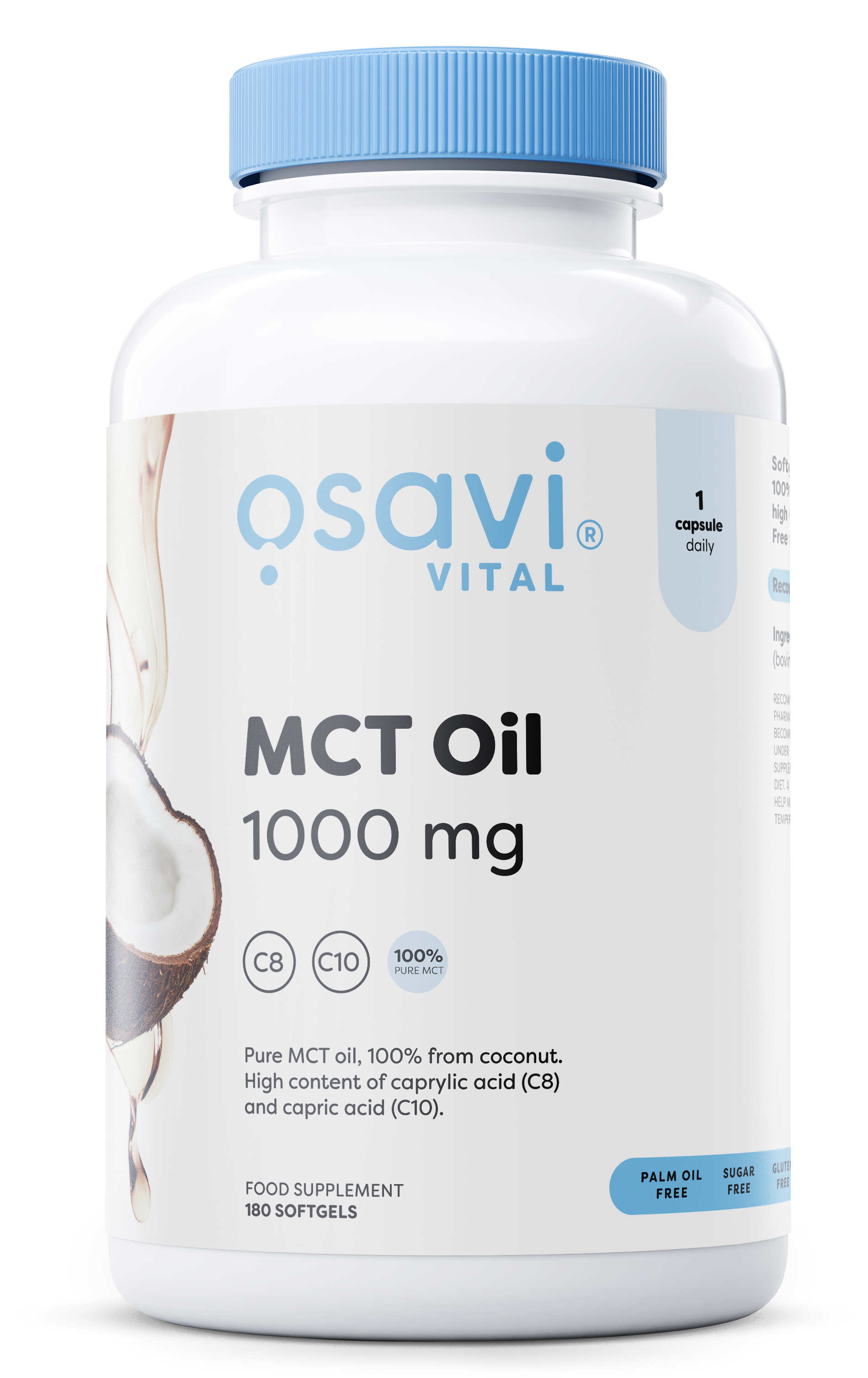 Osavi MCT Oil, 1000mg 180 softgels- Lillys Pharmacy and Health Store