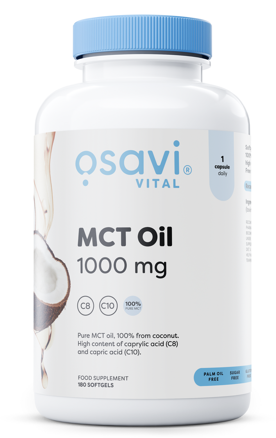 Osavi MCT Oil, 1000mg 180 softgels- Lillys Pharmacy and Health Store