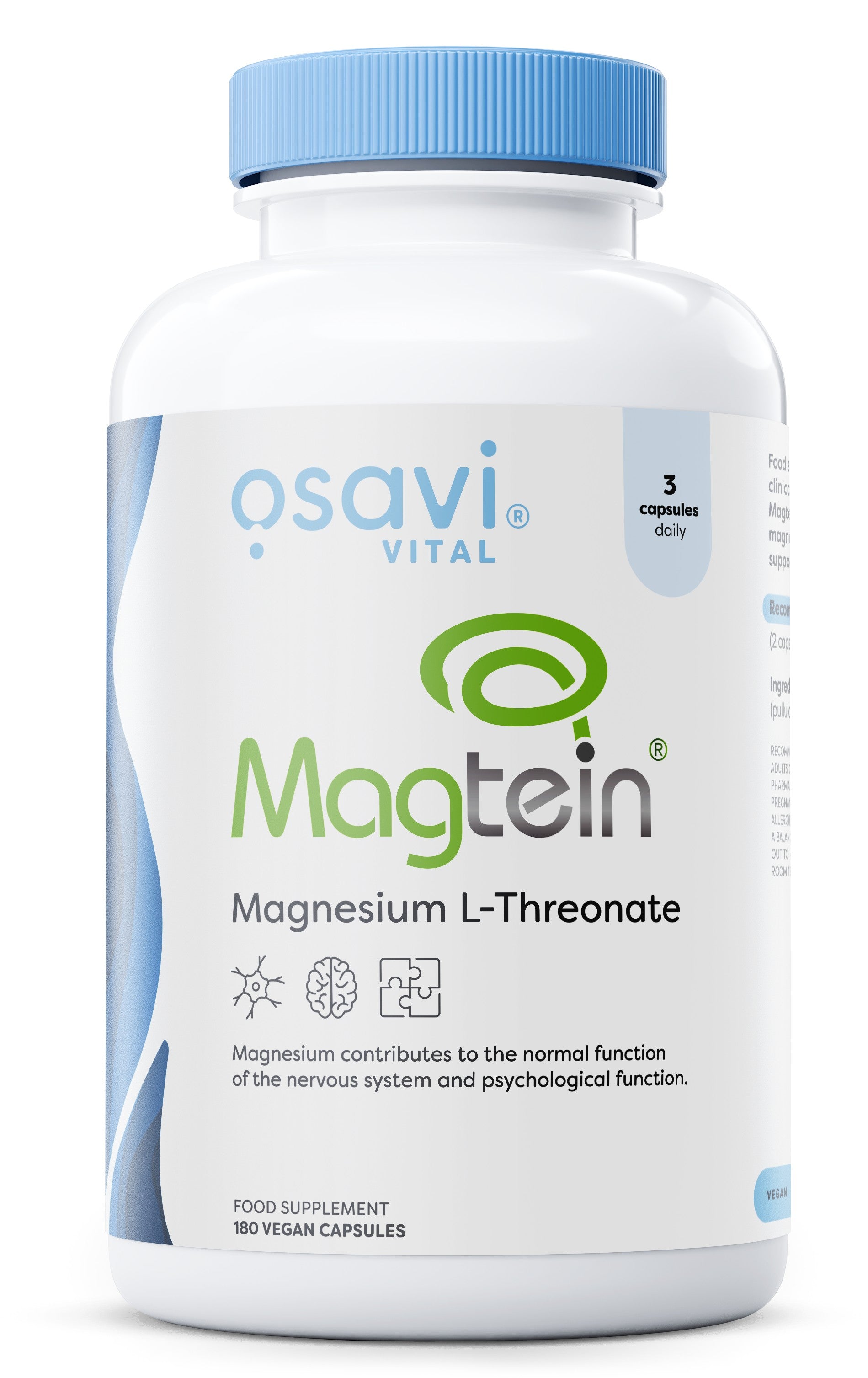 Osavi Magtein Magnesium Lthreonate 180 vegan caps- Lillys Pharmacy and Health Store