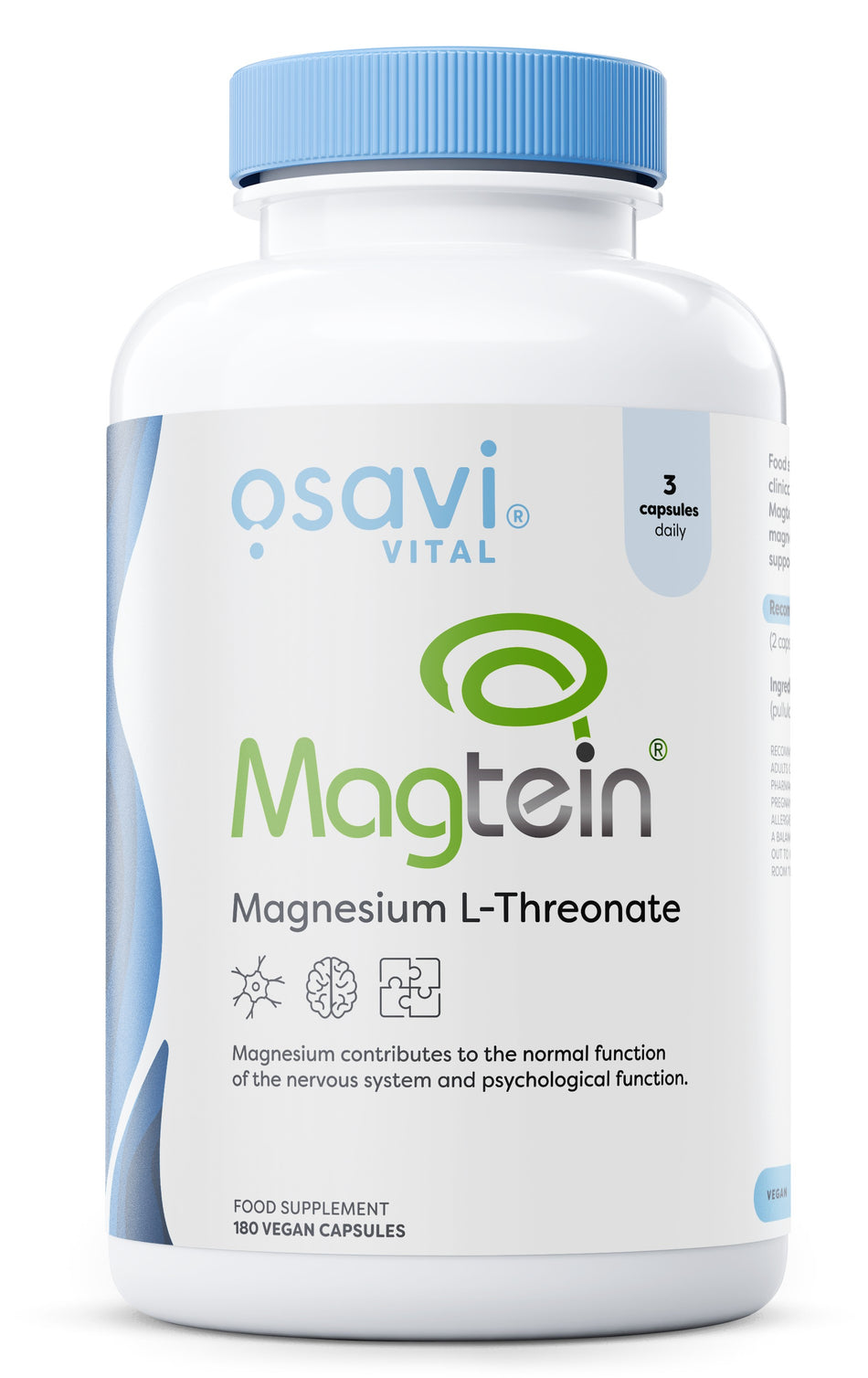 Osavi Magtein Magnesium Lthreonate 180 vegan caps- Lillys Pharmacy and Health Store
