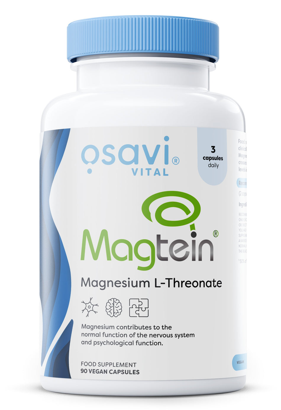 Osavi Magtein Magnesium Lthreonate 90 vegan caps- Lillys Pharmacy and Health Store