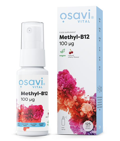 Osavi MethylB12 Oral Spray, 100mcg (Cherry) 25 ml- Lillys Pharmacy and Health Store