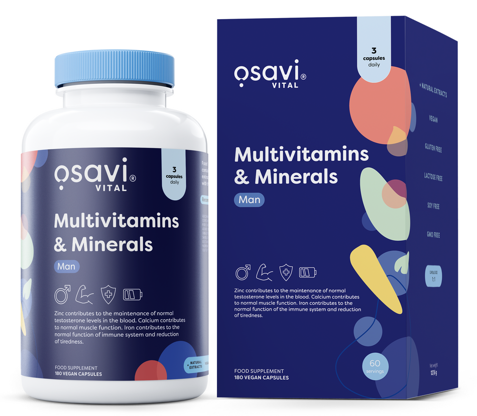Osavi Multivitamins & Minerals Man 180 vegan caps- Lillys Pharmacy and Health Store