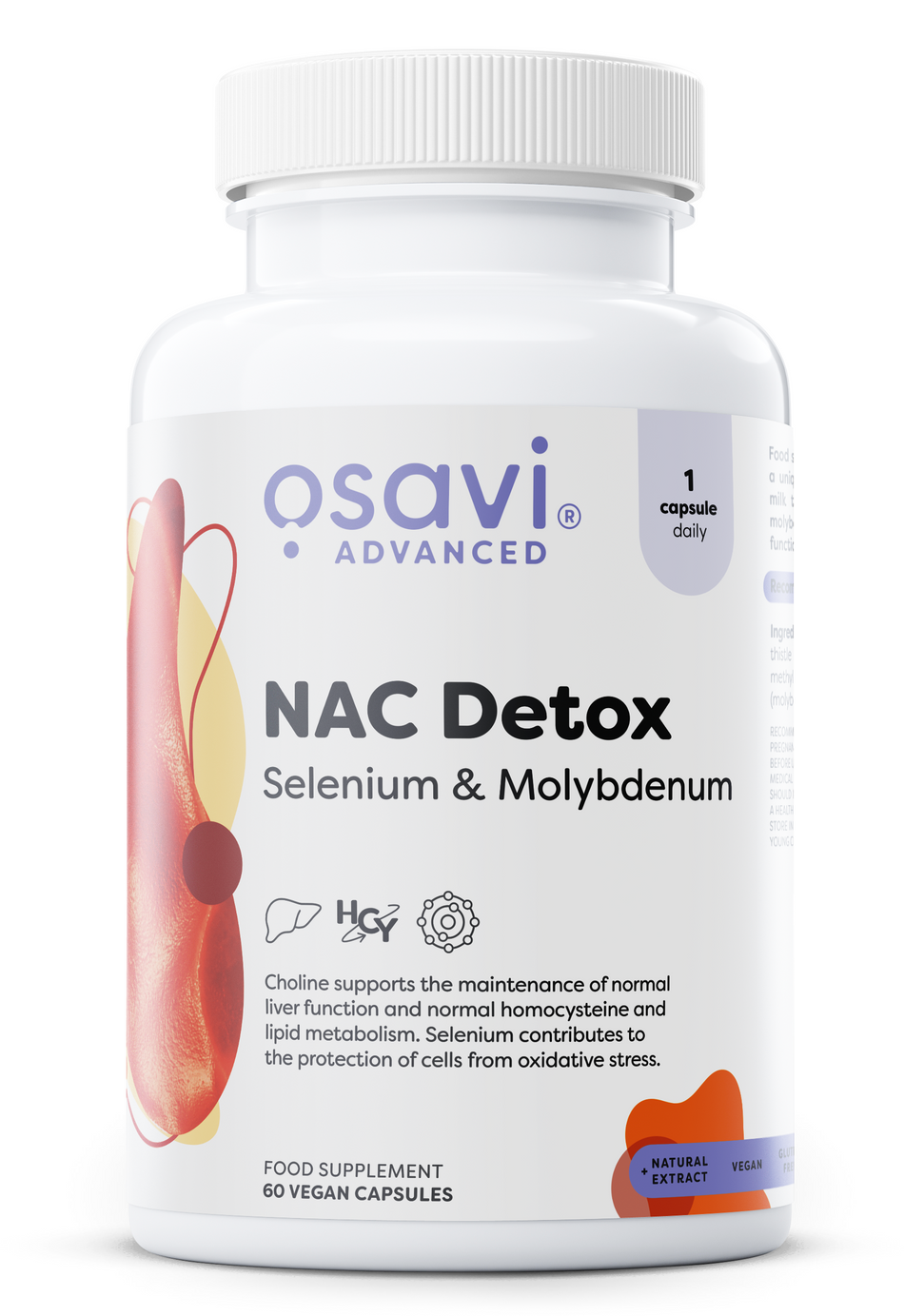 Osavi NAC Detox, Selenium & Molybdenum 60 vegan caps- Lillys Pharmacy and Health Store