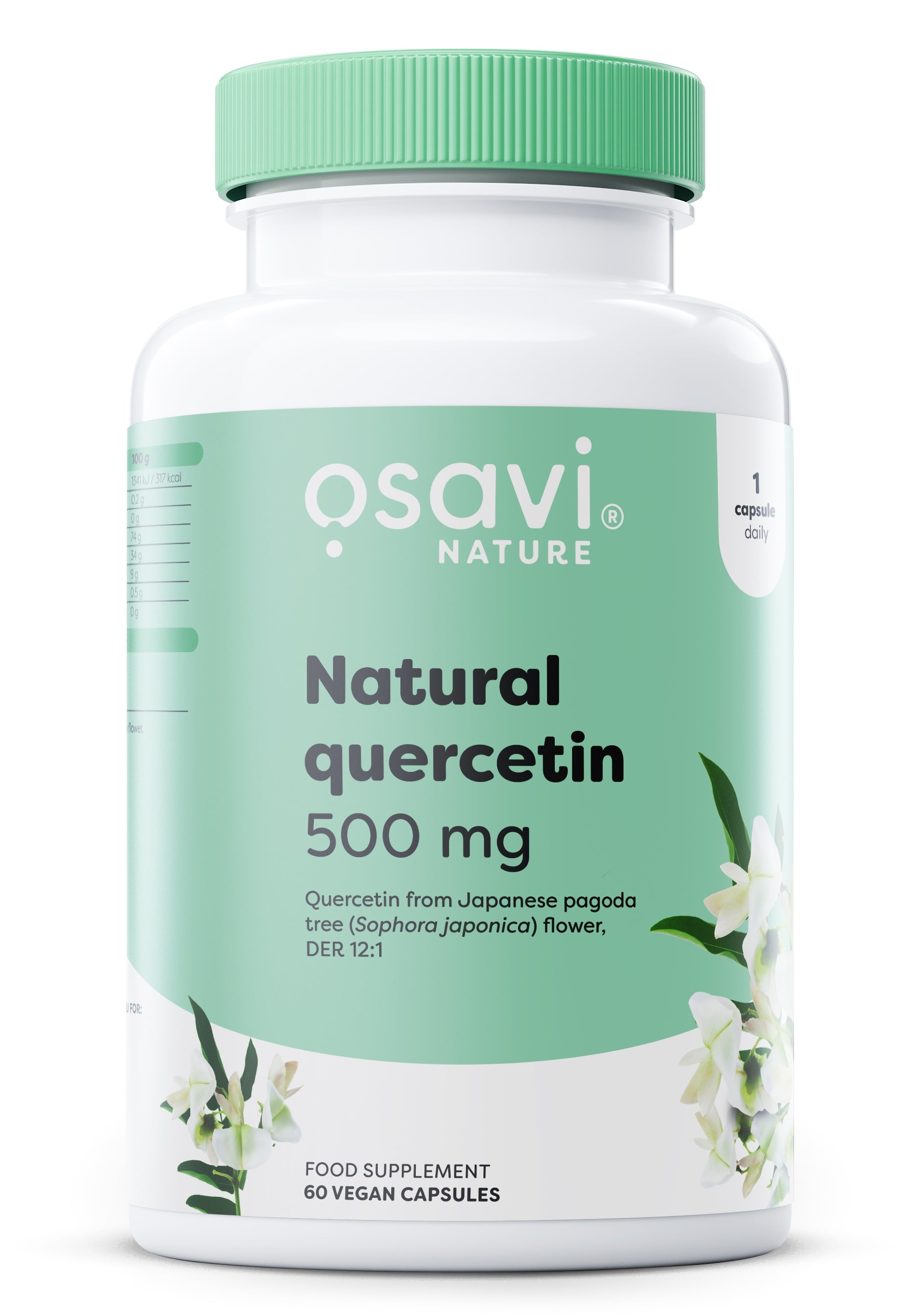 Osavi Natural Quercetin, 500mg 60 vegan caps- Lillys Pharmacy and Health Store