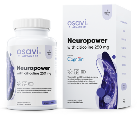 Osavi Neuropower with Citicoline, 250mg 60 vegan caps- Lillys Pharmacy and Health Store