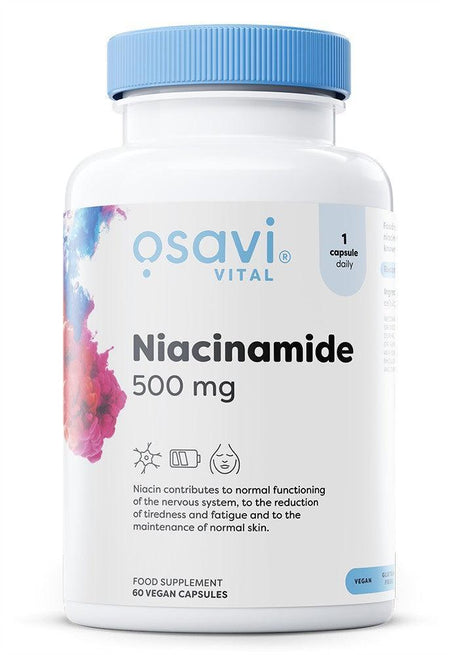 Osavi Niacinamide, 500mg 60 vegan caps- Lillys Pharmacy and Health Store