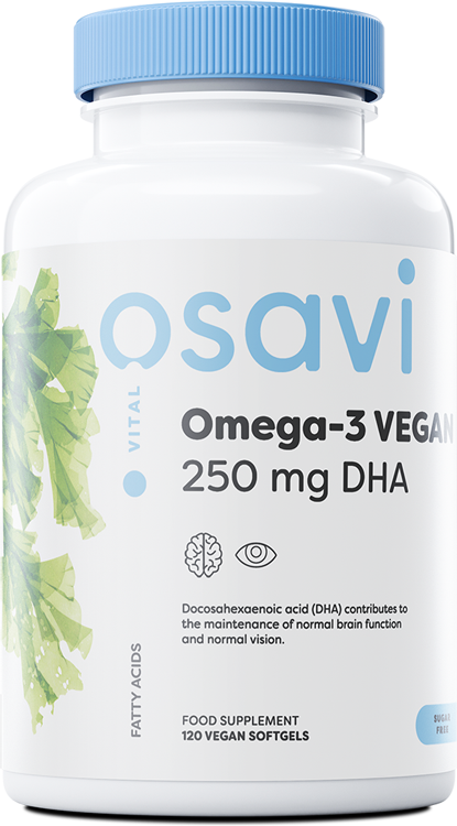 Osavi Omega3 Vegan, 250mg DHA 120 vegan softgels- Lillys Pharmacy and Health Store