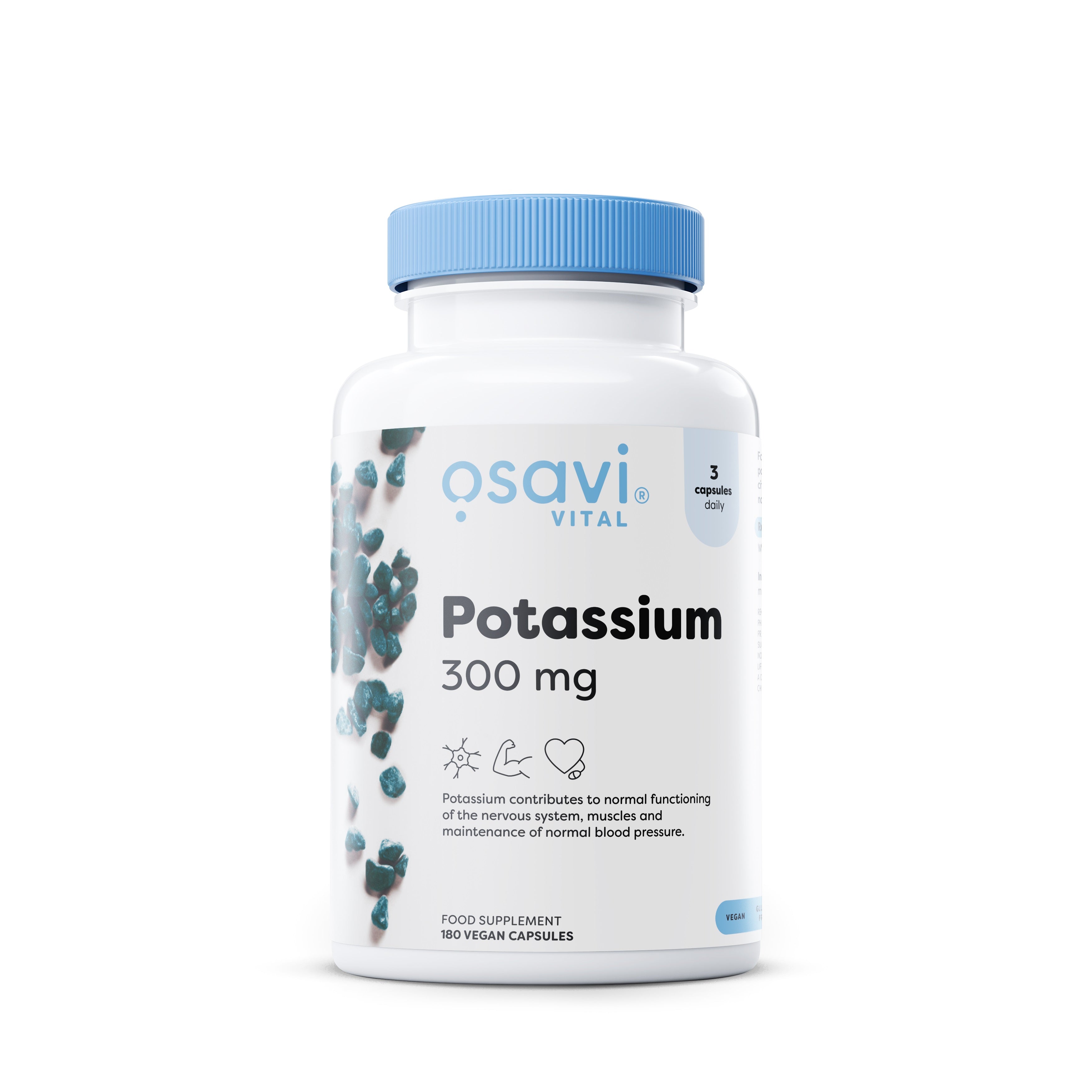 Osavi Potassium, 300mg 180 vegan caps- Lillys Pharmacy and Health Store