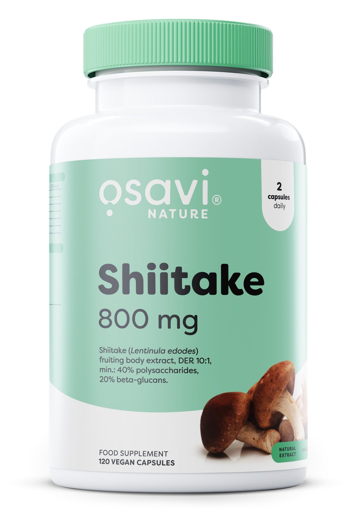 Osavi Shiitake, 800mg 120 vegan caps- Lillys Pharmacy and Health Store