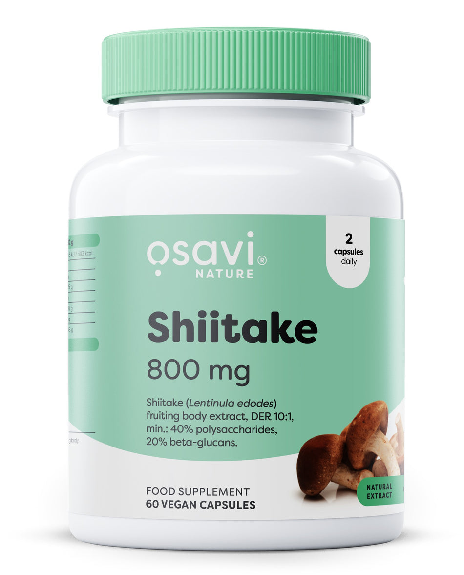 Osavi Shiitake, 800mg 60 vegan caps- Lillys Pharmacy and Health Store