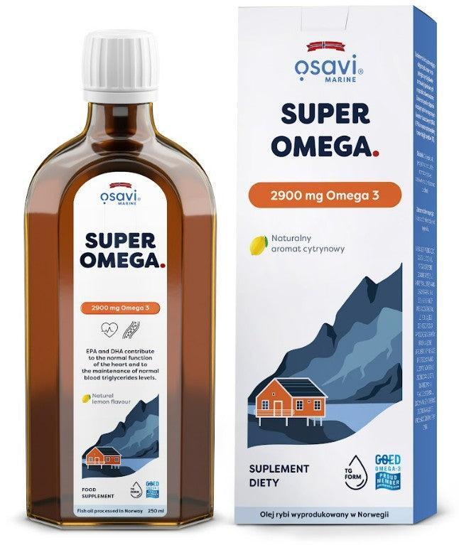 Osavi Super Omega, 2900mg Omega 3 (Lemon) 250 ml- Lillys Pharmacy and Health Store
