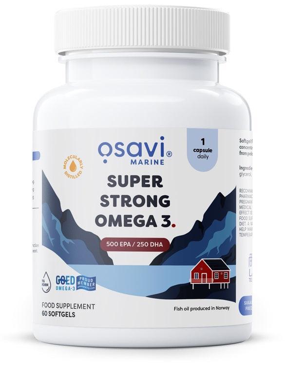 Osavi Super Strong Omega 3, 500 EPA / 250 DHA 60 softgels- Lillys Pharmacy and Health Store