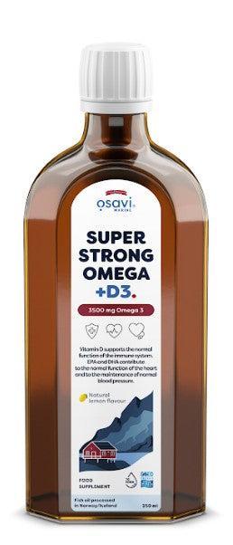 Osavi Super Strong Omega + D3, 3500mg Omega 3 (Lemon) 250 ml- Lillys Pharmacy and Health Store