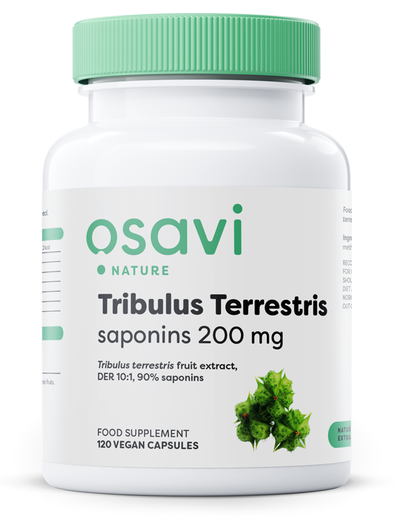 Osavi Tribulus Terrestris, Saponins 200mg 120 vegan caps- Lillys Pharmacy and Health Store