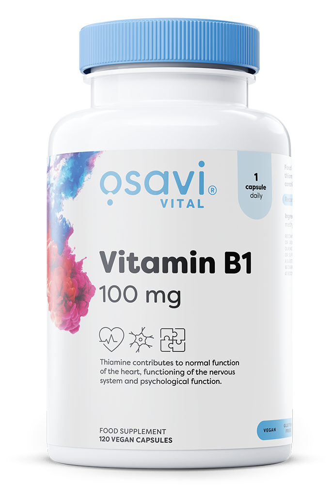 Osavi Vitamin B1, 100mg 120 vegan caps- Lillys Pharmacy and Health Store