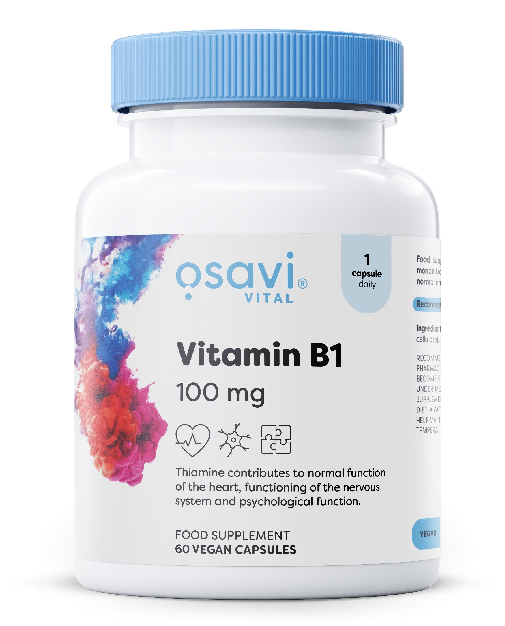 Osavi Vitamin B1, 100mg 60 vegan caps- Lillys Pharmacy and Health Store