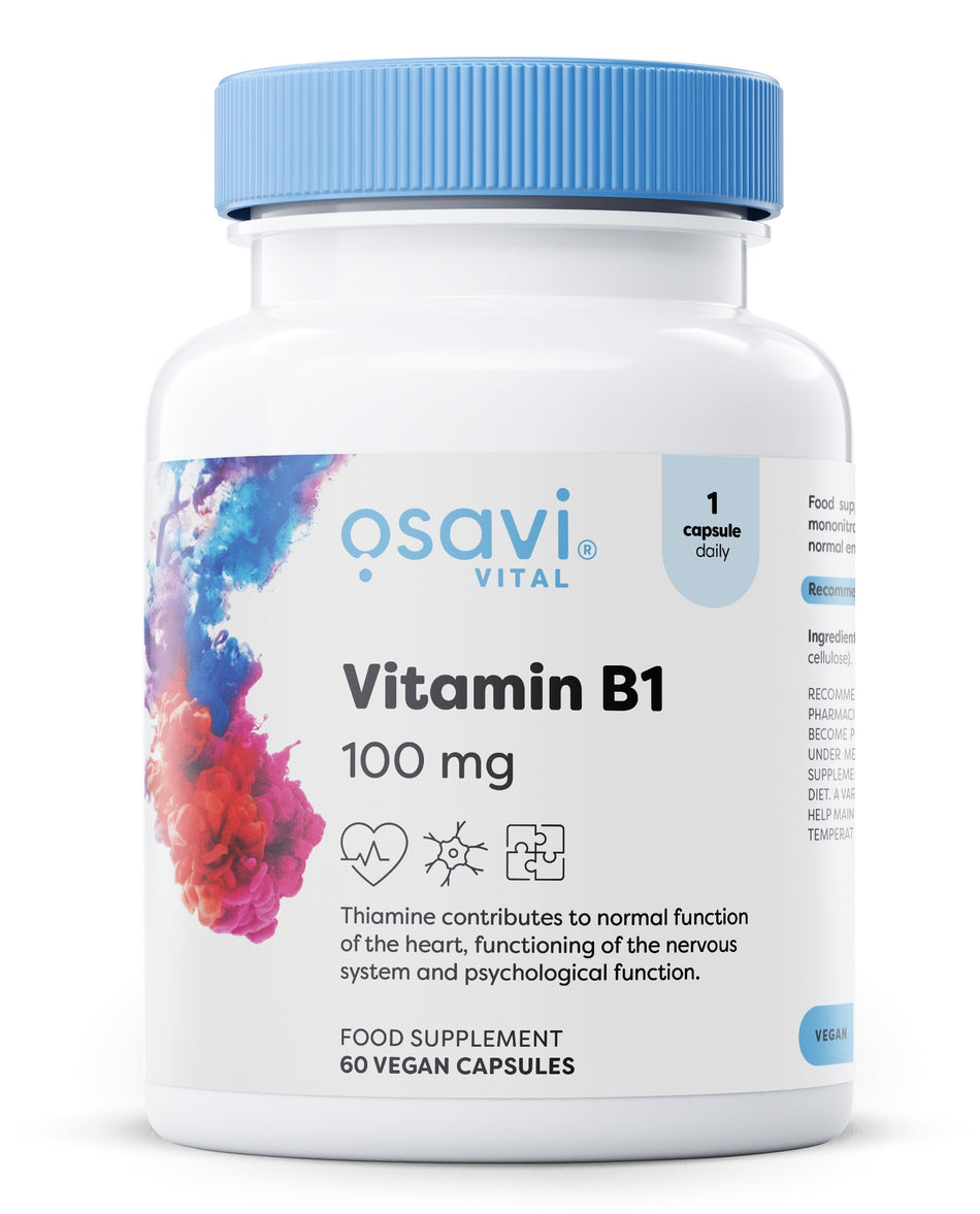 Osavi Vitamin B1, 100mg 60 vegan caps- Lillys Pharmacy and Health Store