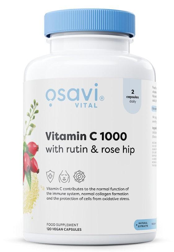 Osavi Vitamin C1000 with Rutin & Rose Hip 120 vegan caps- Lillys Pharmacy and Health Store