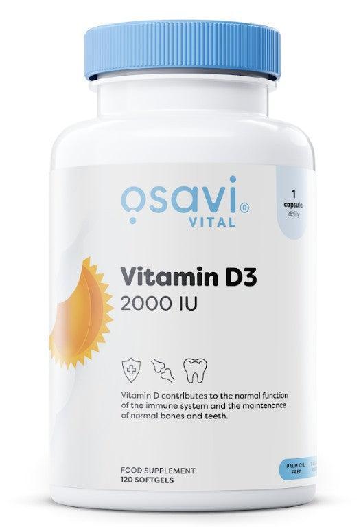 Osavi Vitamin D3, 2000IU 120 softgels- Lillys Pharmacy and Health Store