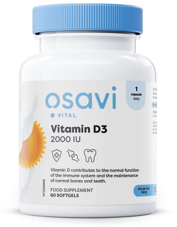 Osavi Vitamin D3, 2000IU 60 softgels- Lillys Pharmacy and Health Store
