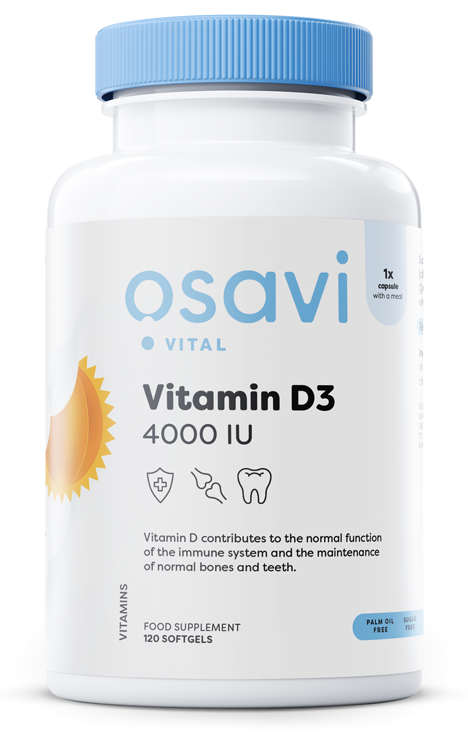 Osavi Vitamin D3, 4000IU 120 softgels- Lillys Pharmacy and Health Store