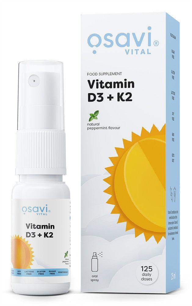 Osavi Vitamin D3 + K2 Oral Spray, Peppermint 25 ml- Lillys Pharmacy and Health Store