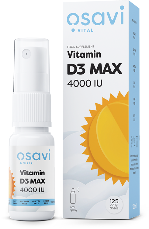 Osavi Vitamin D3 Oral Spray, MAX 4000IU 12.5 ml- Lillys Pharmacy and Health Store