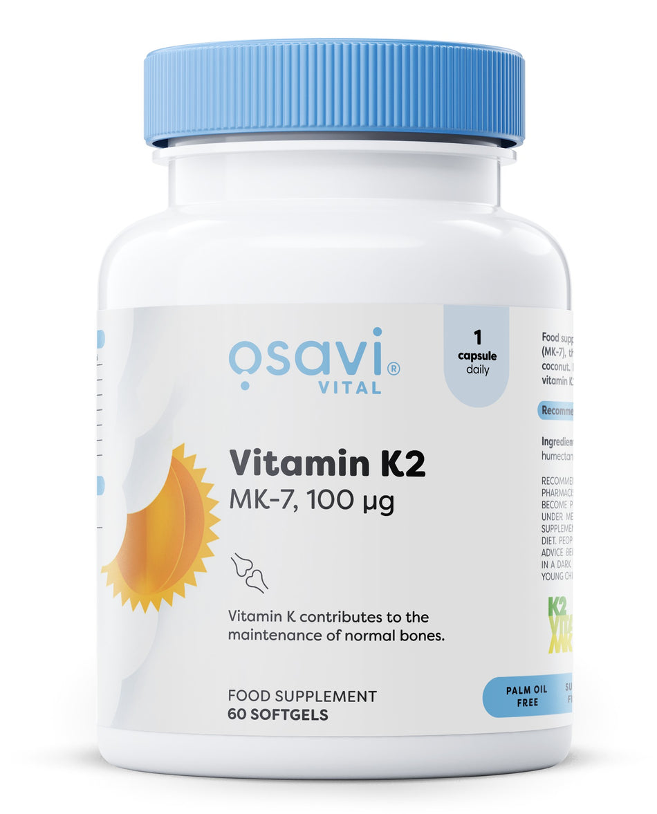 Osavi Vitamin K2 MK7, 100mcg 60 softgels- Lillys Pharmacy and Health Store