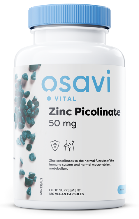 Osavi Zinc Picolinate, 50mg 120 vegan caps- Lillys Pharmacy and Health Store