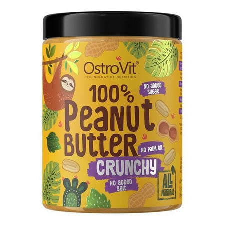 OstroVit 100% Peanut Butter, Crunchy 1000g- Lillys Pharmacy and Health Store