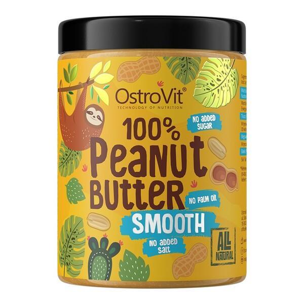 OstroVit 100% Peanut Butter, Smooth 1000g- Lillys Pharmacy and Health Store