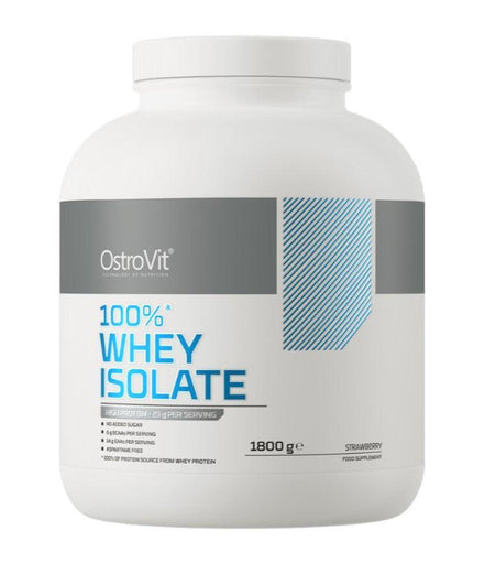 OstroVit 100% Whey Isolate, Strawberry 1800g- Lillys Pharmacy and Health Store