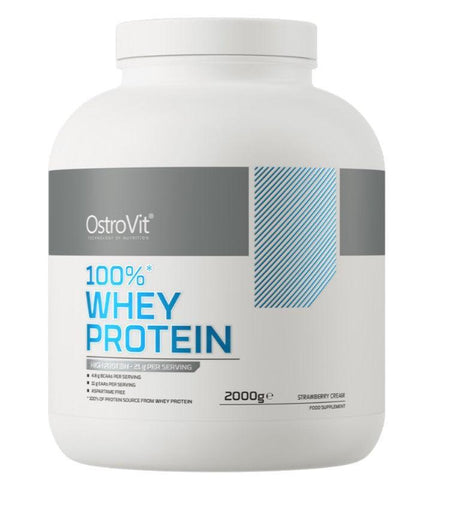 OstroVit 100% Whey Protein, Strawberry Cream 2000g- Lillys Pharmacy and Health Store