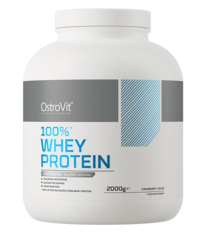 OstroVit 100% Whey Protein, Strawberry Cream 2000g- Lillys Pharmacy and Health Store