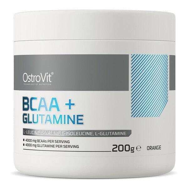 OstroVit BCAA + Glutamine, Orange 200g- Lillys Pharmacy and Health Store