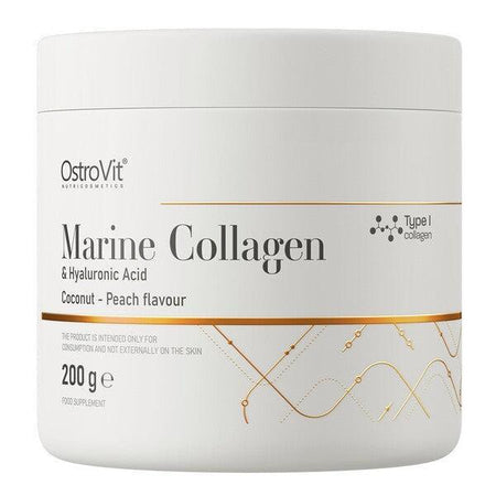 OstroVit Marine Collagen & Hyaluronic Acid, Coconut Peach 200g- Lillys Pharmacy and Health Store